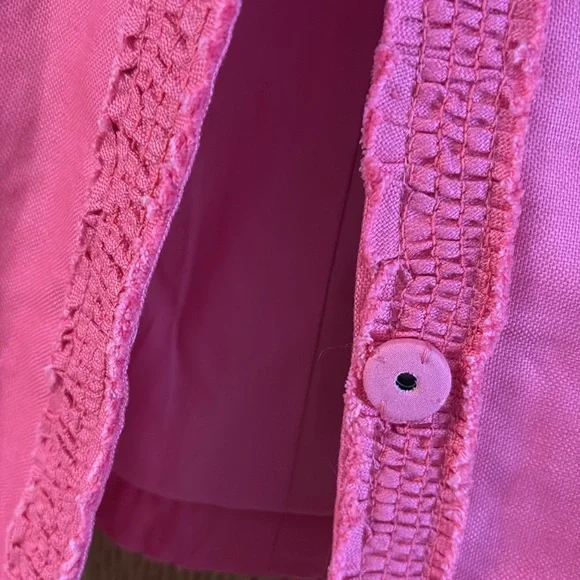 Talbots Pink Coral blazer with 3/4 Sleeves - Picture 9 of 10